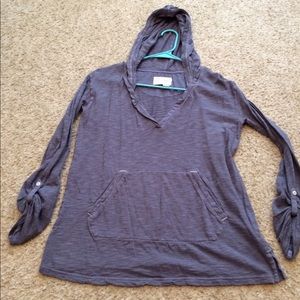 Anthropologie Saturday Sunday hooded t shirt EUC!